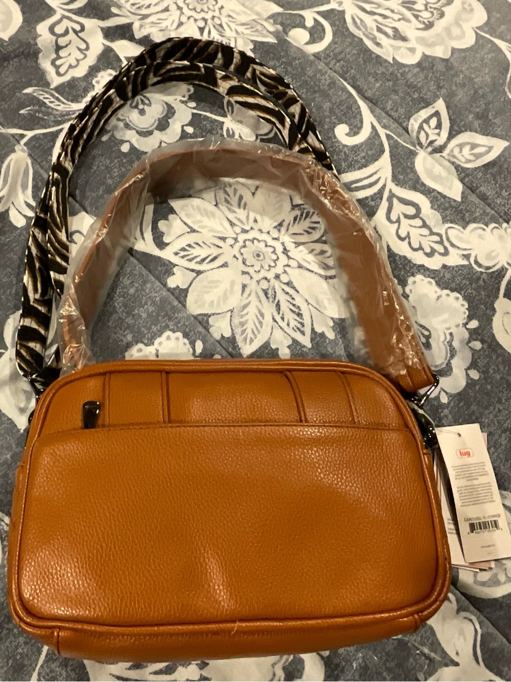 Lug Carousel VL Crossbody Bag, Copper Brown - Picture 2 of 8